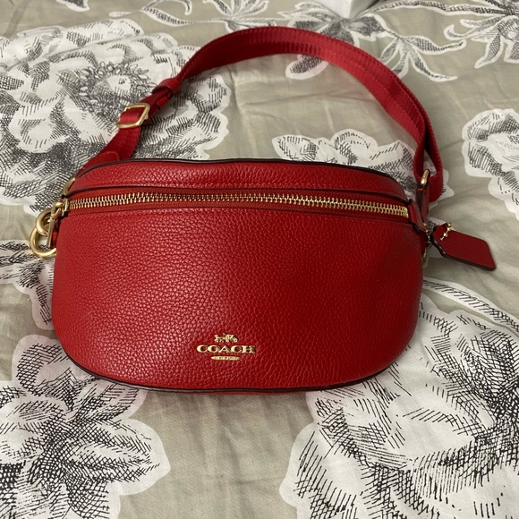 red coach fanny pack